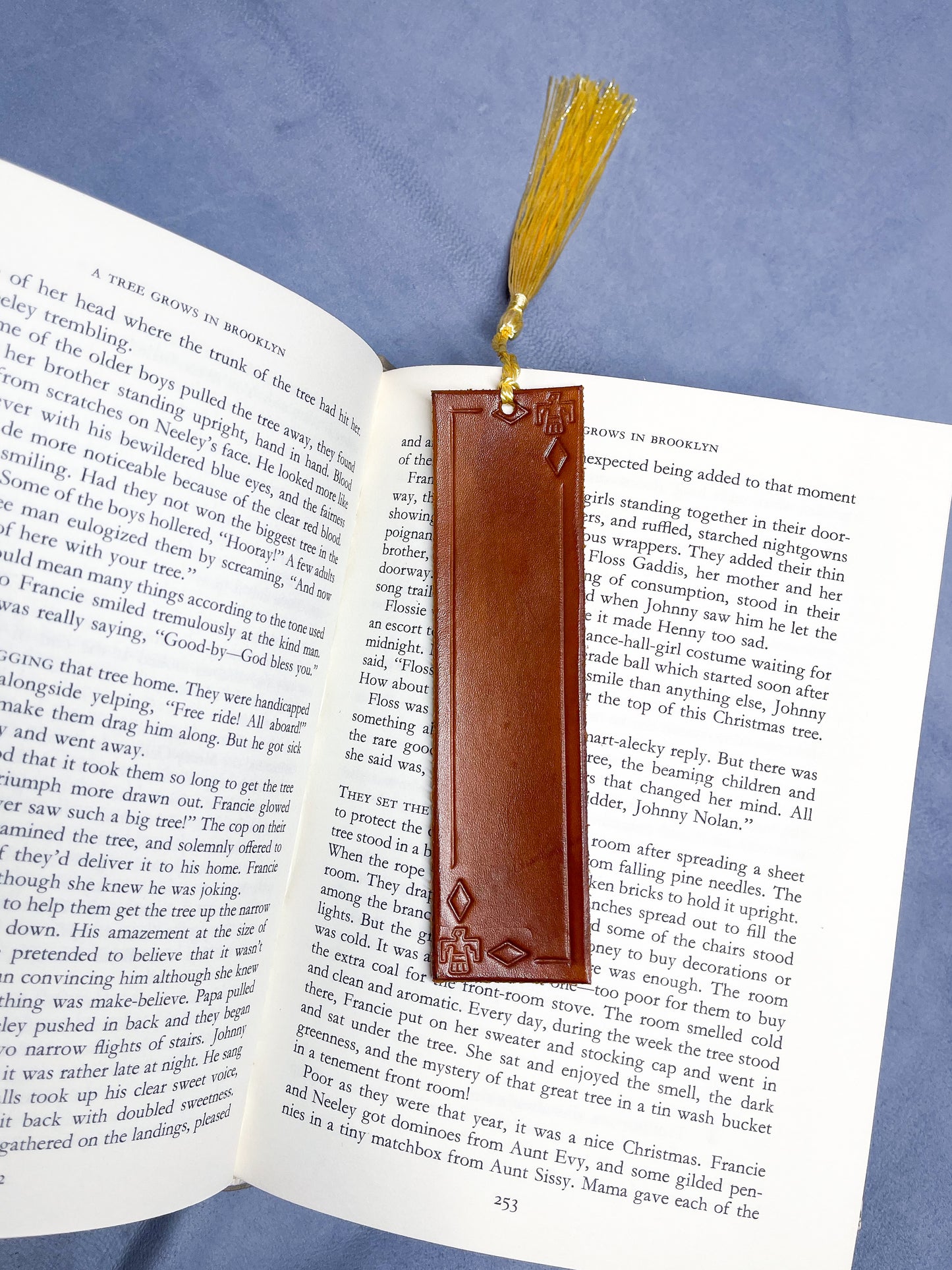 Personalized Leather Bookmark