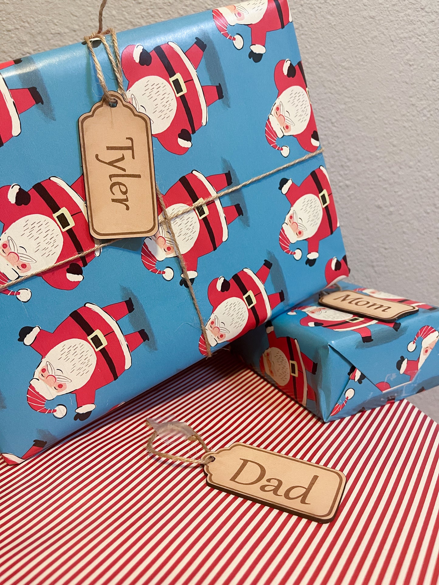 Personalized Leather Gift Tag- Set of 3