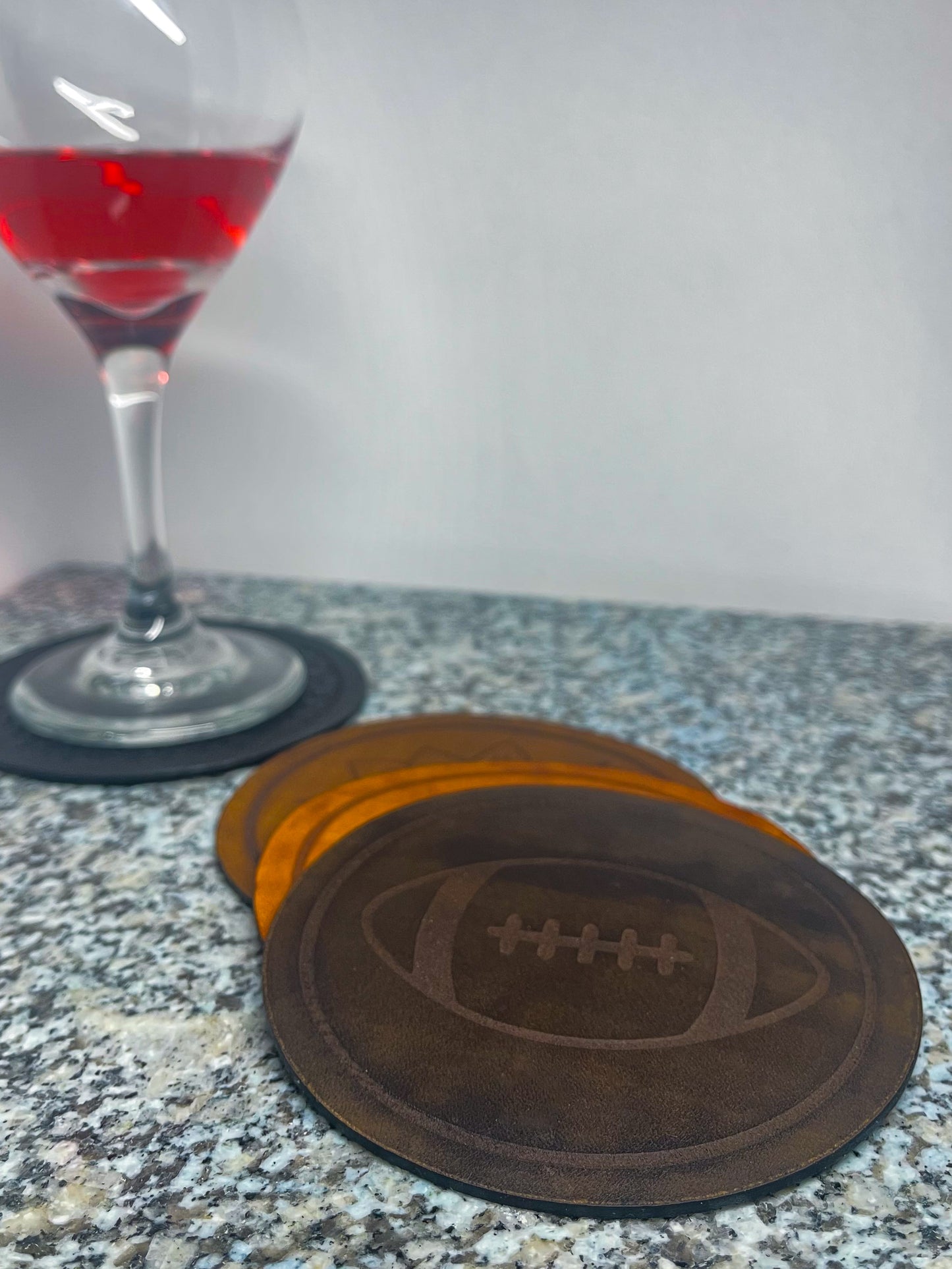 Leather Coaster Set