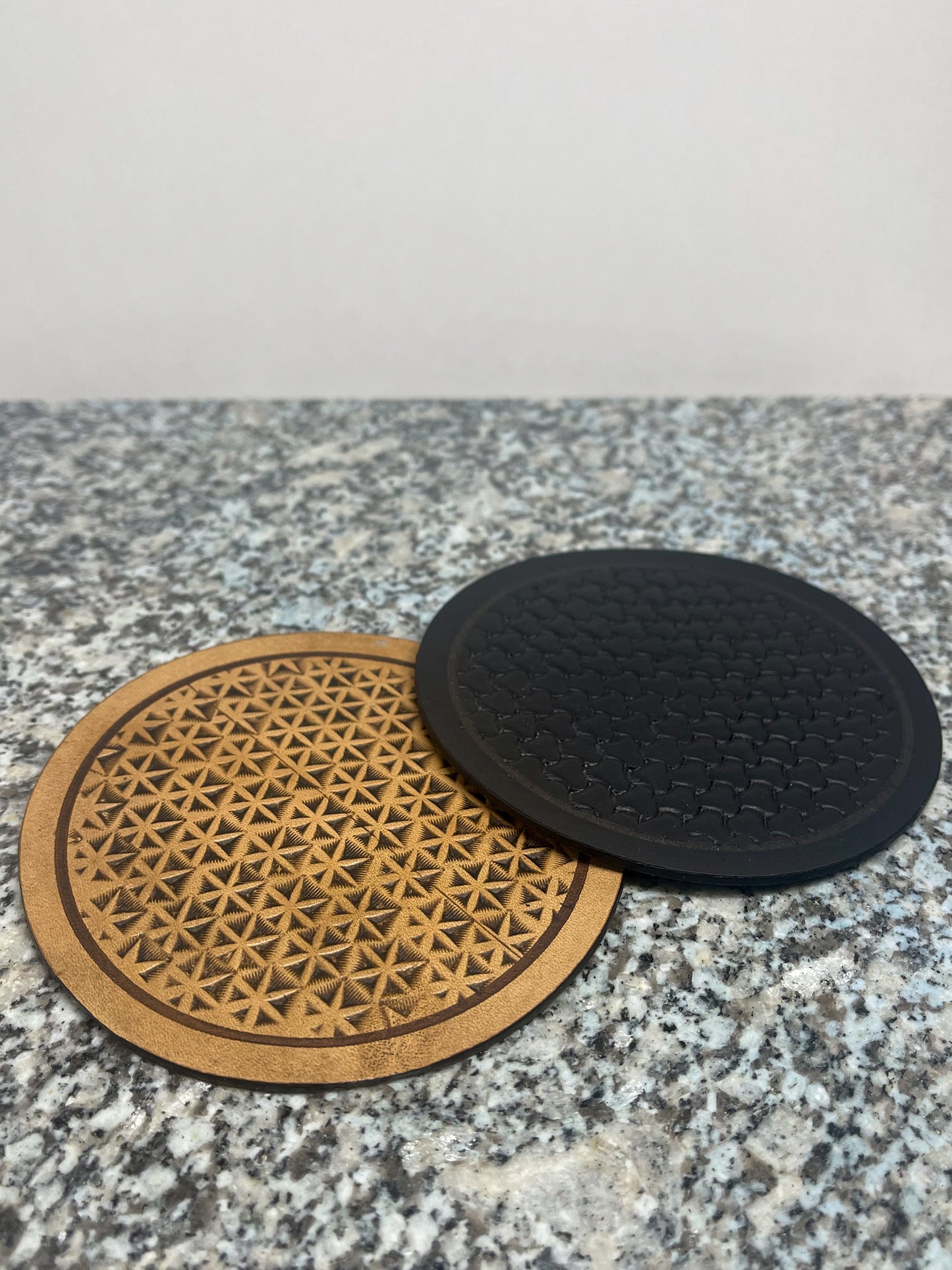 Leather Coaster Set