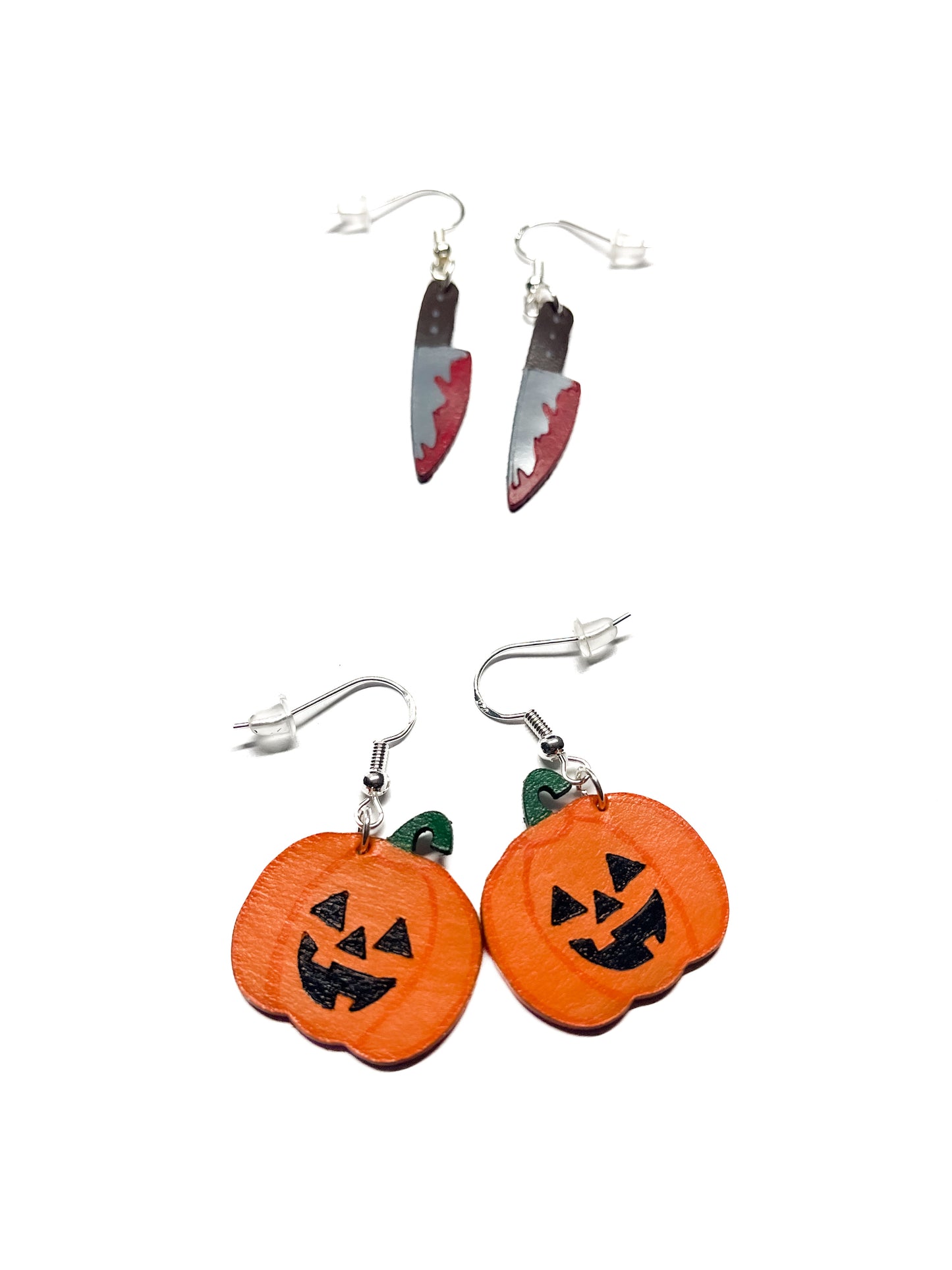 Halloween Leather Earrings