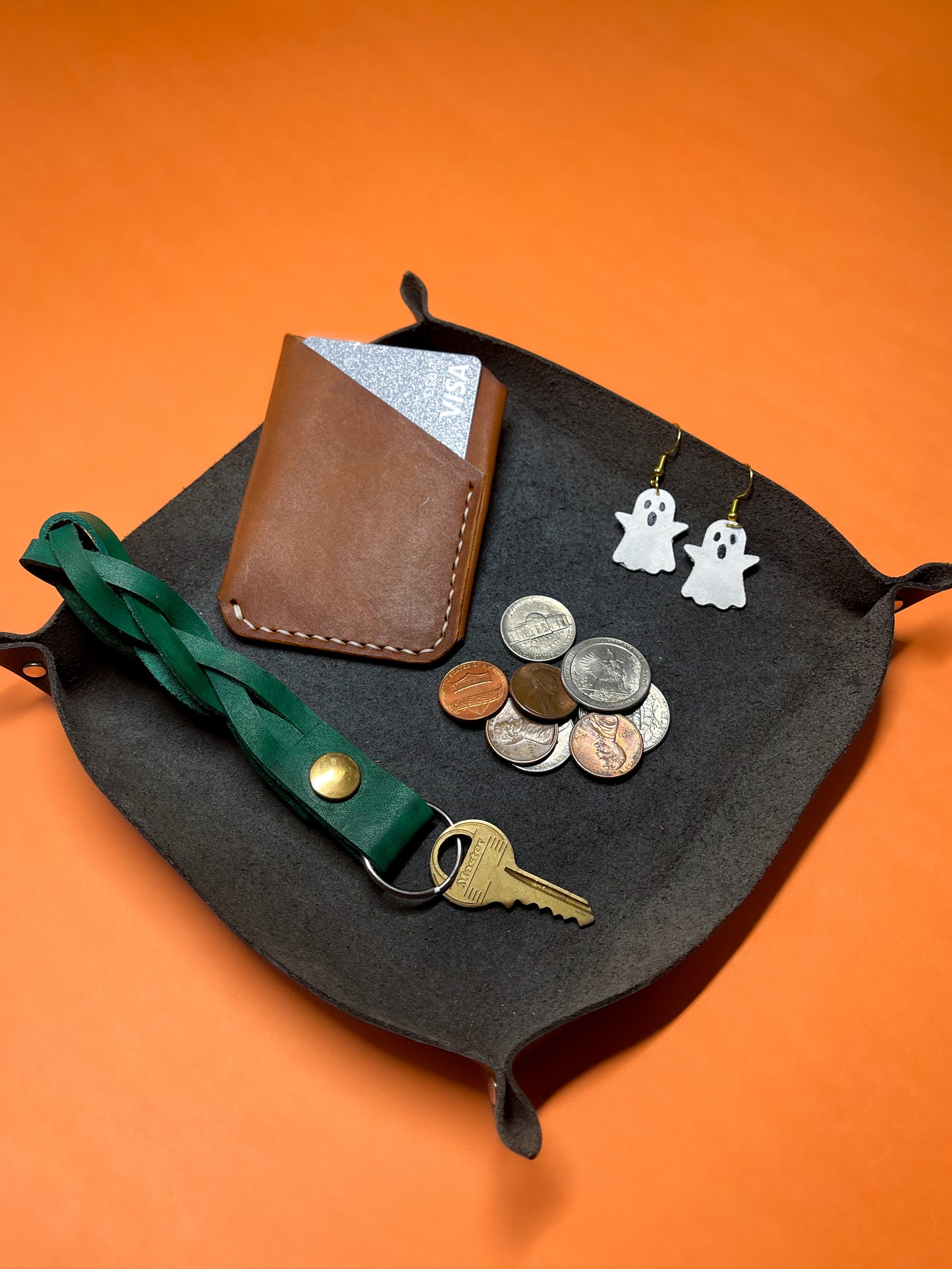 Halloween Leather Earrings