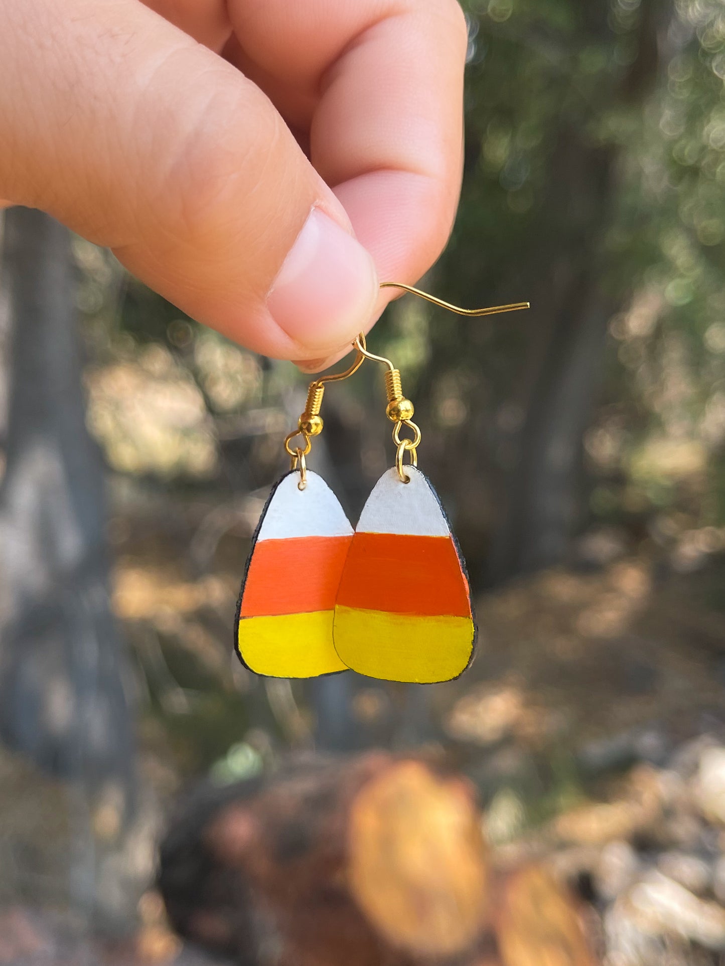 Halloween Leather Earrings