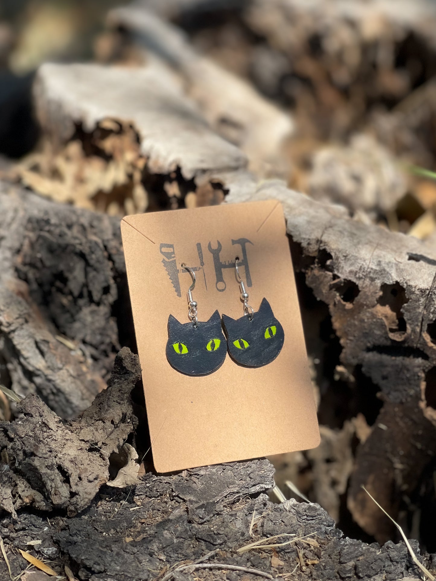 Halloween Leather Earrings
