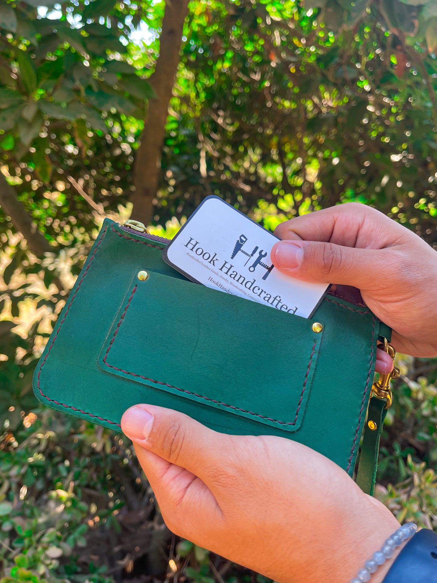 Leather Wristlet Wallet