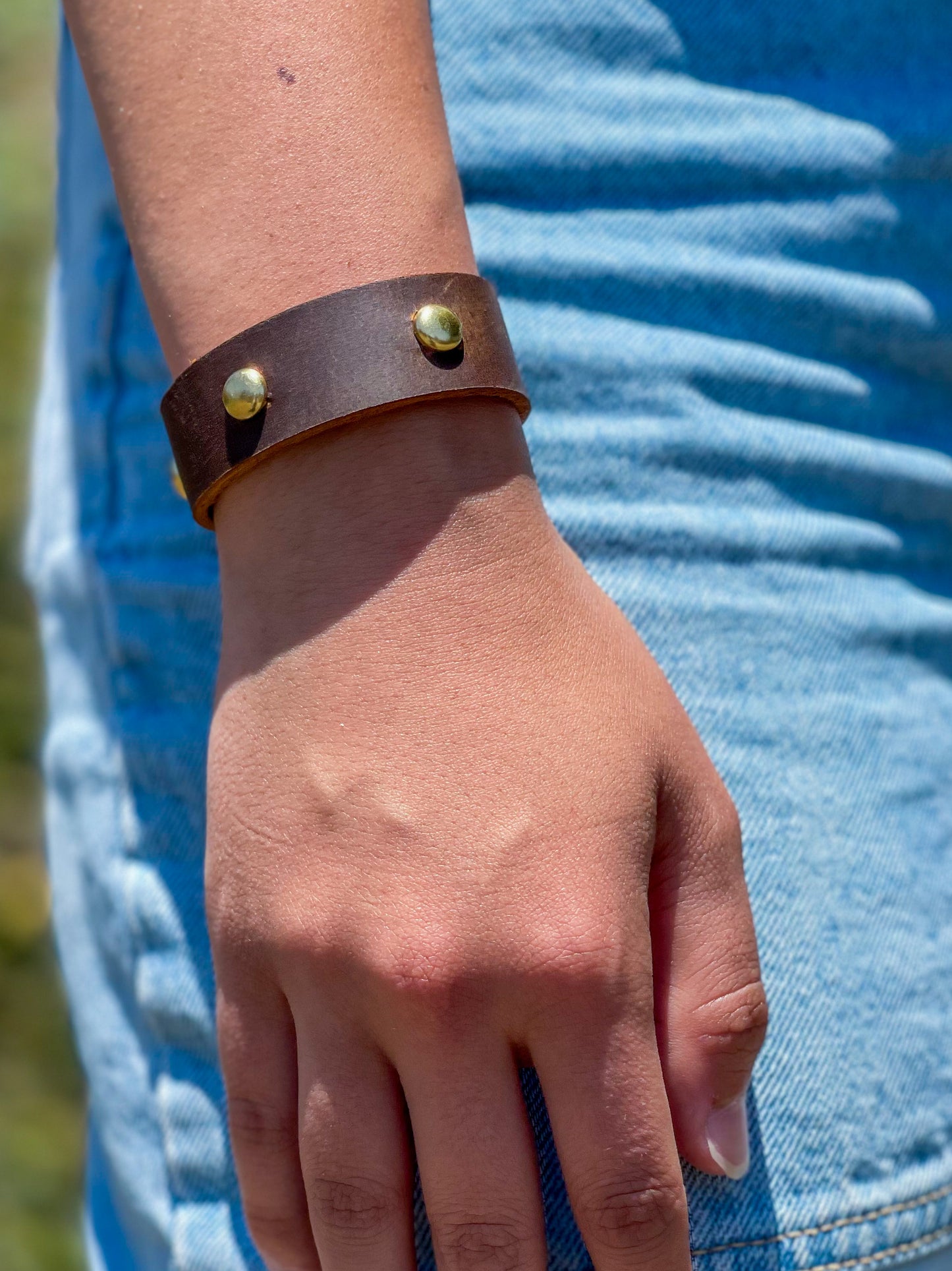 Studded Leather Bracelet