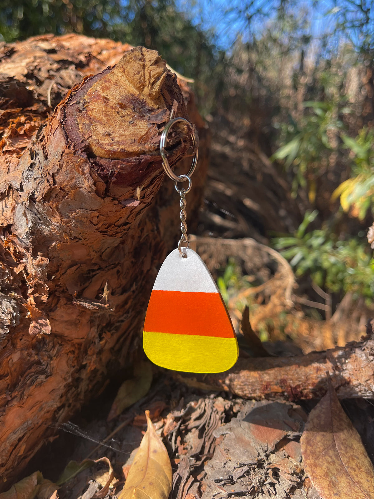 Halloween Leather Keychain