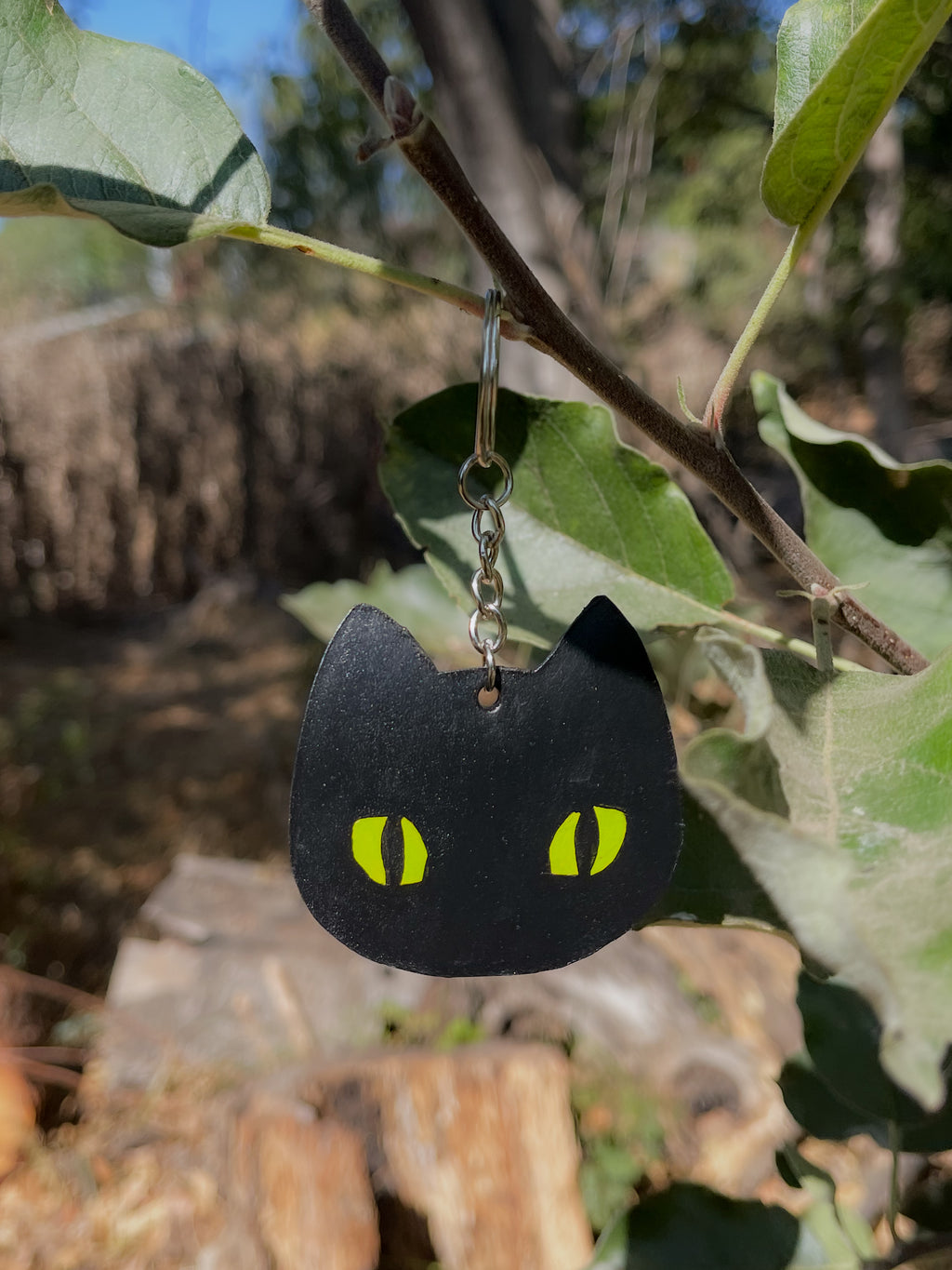 Halloween Leather Keychain
