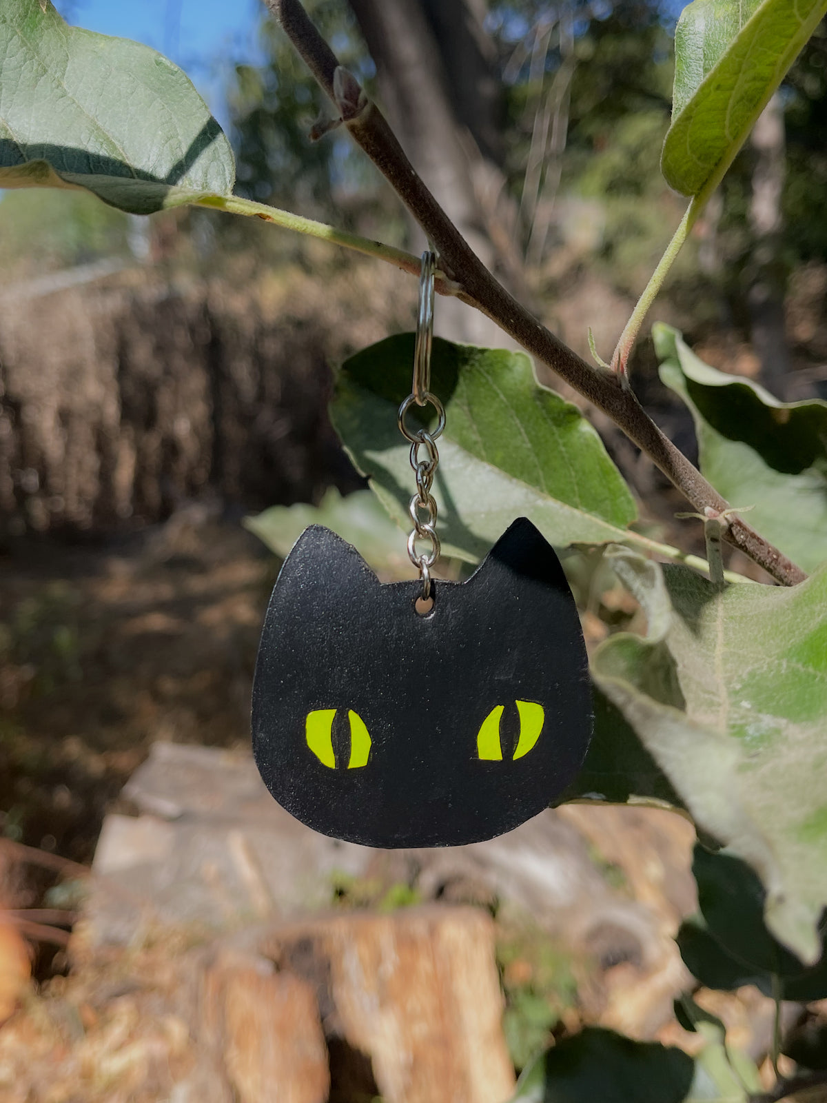 Halloween Leather Keychain