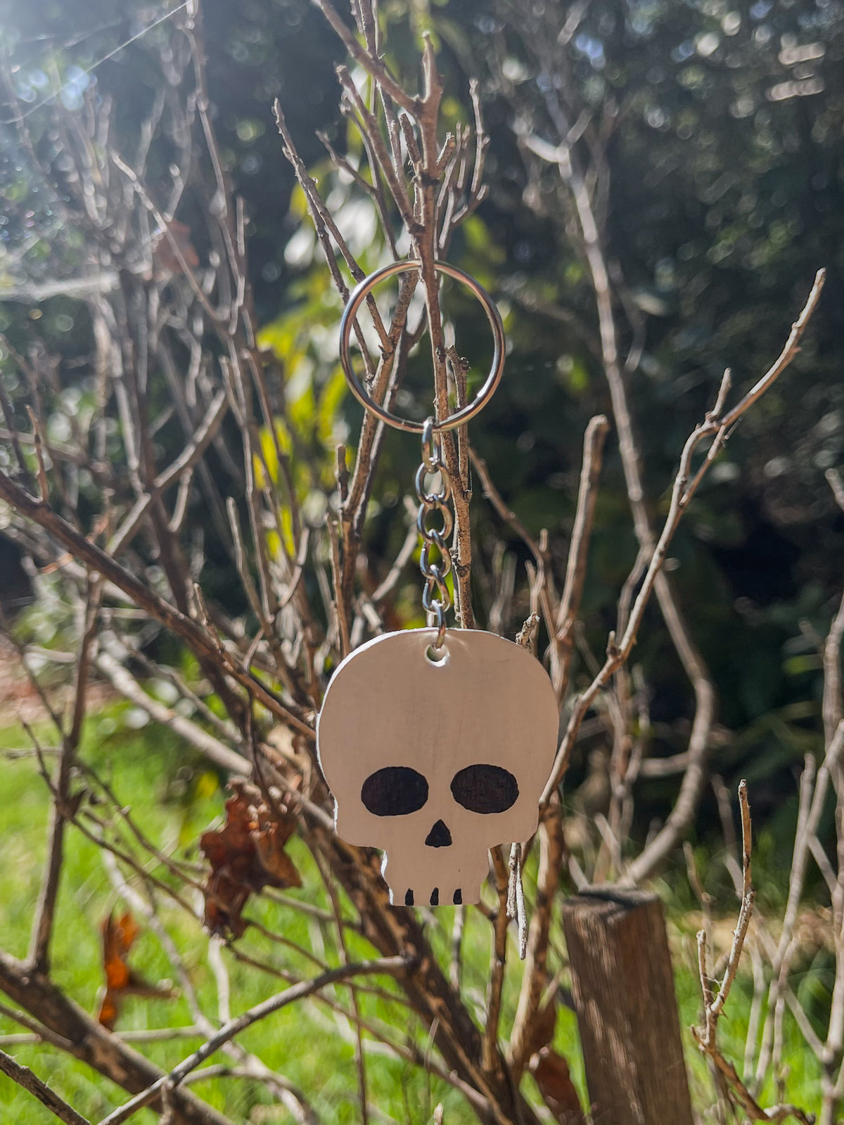 Halloween Leather Keychain