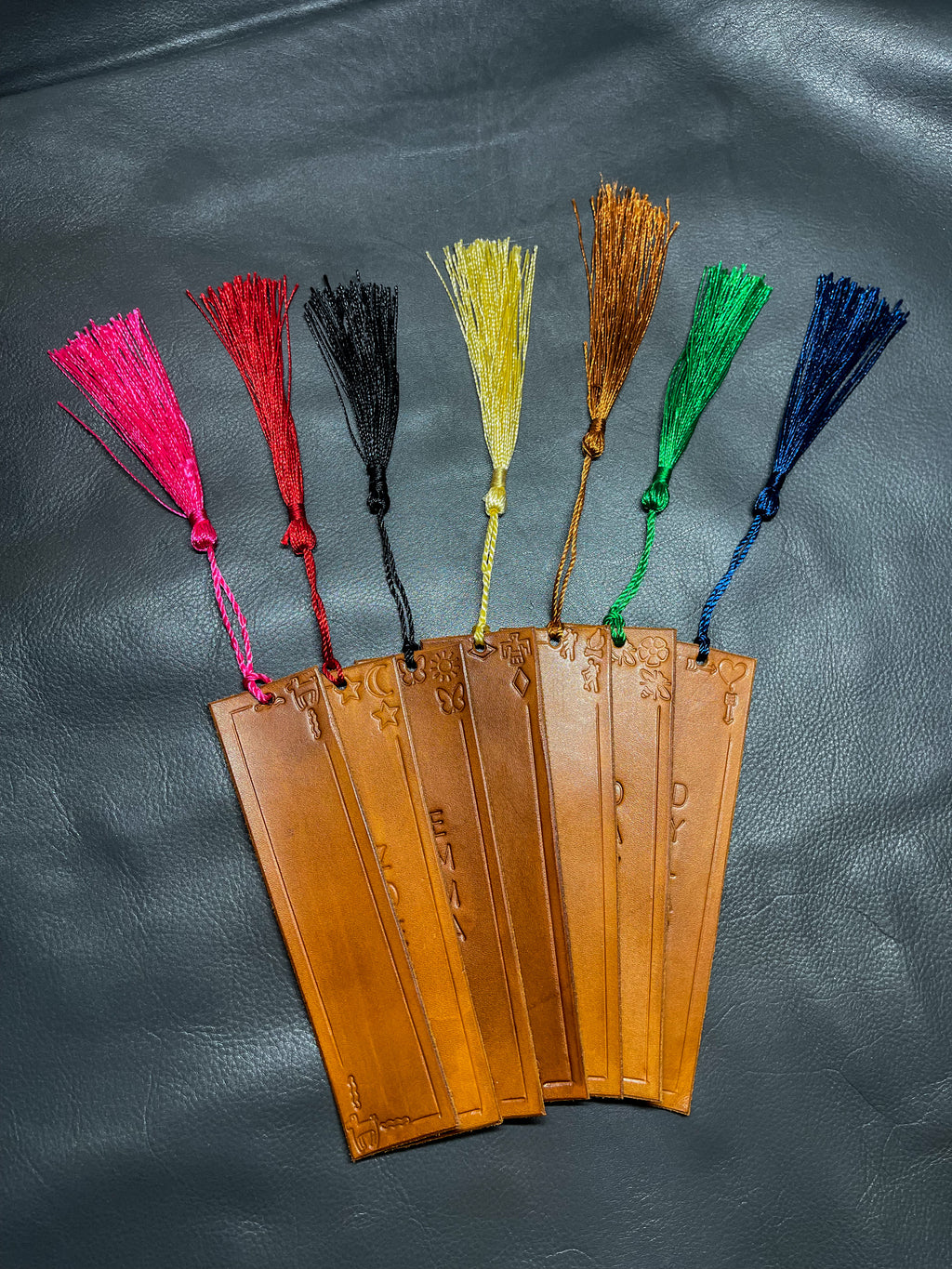 Personalized Leather Bookmark