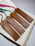 Personalized Leather Bookmark