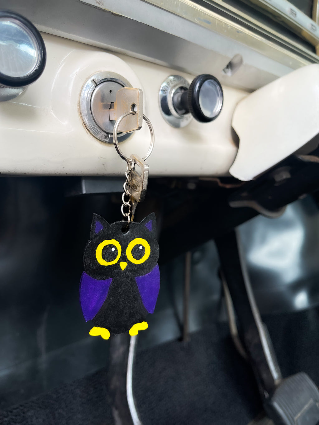 Halloween Leather Keychain