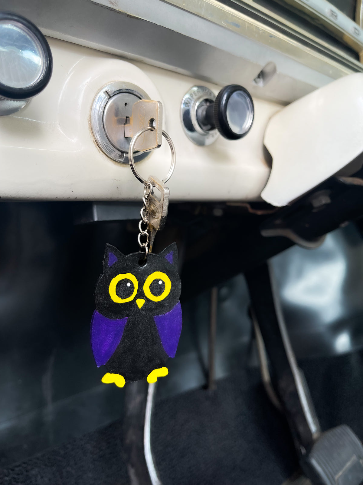Halloween Leather Keychain