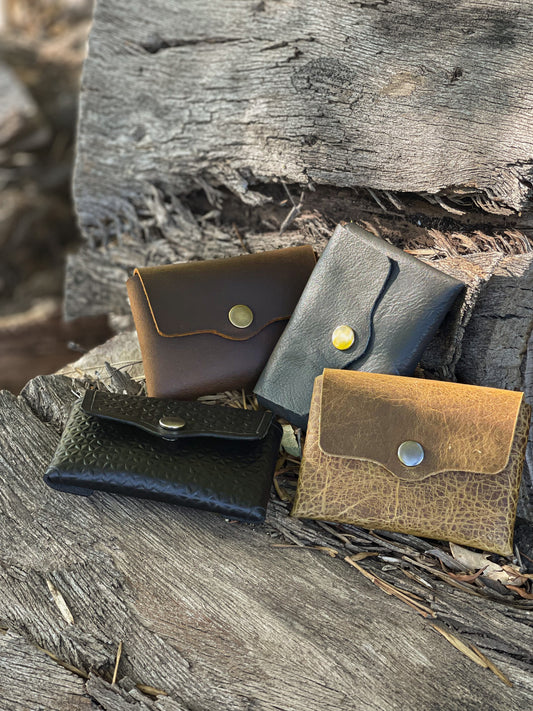 Compact Leather Card Wallet