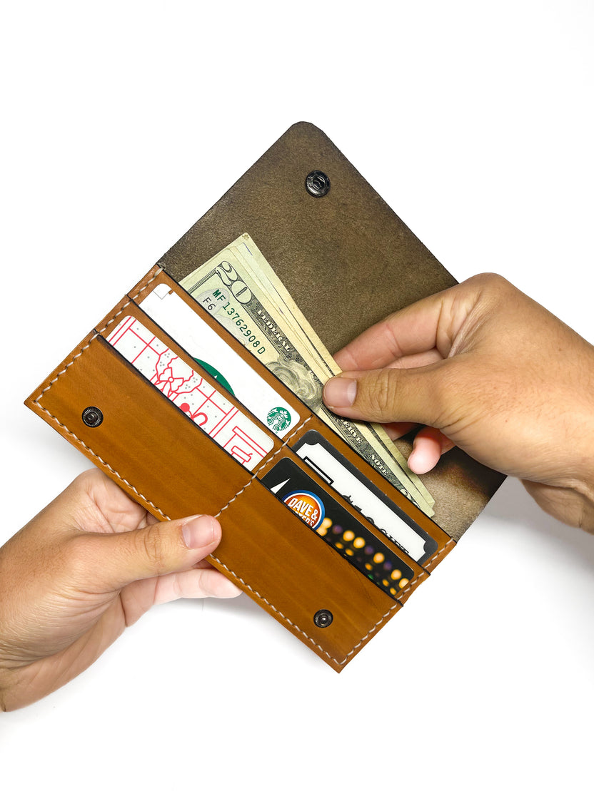 Leather Flap Wallet – Hook Handcrafted