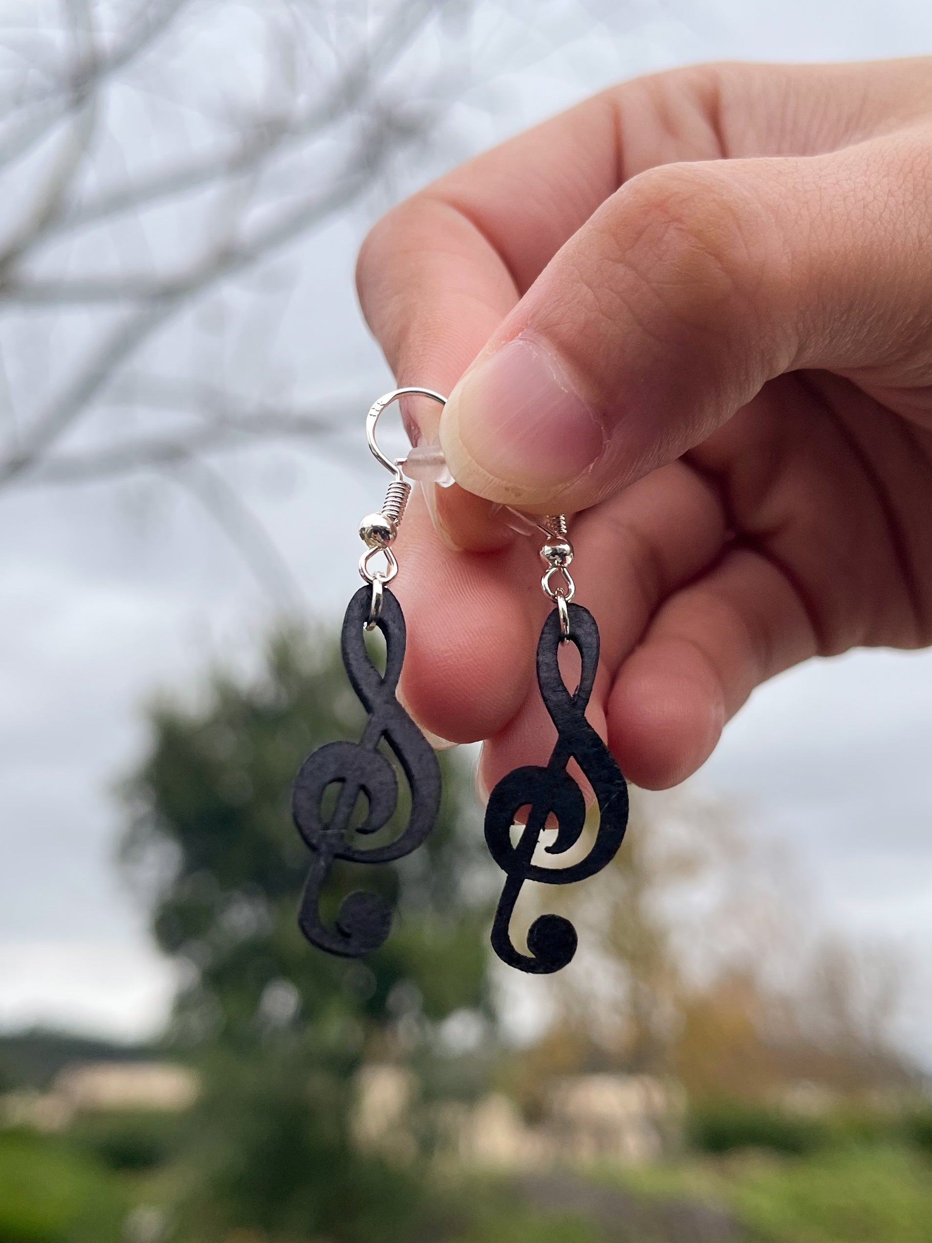 Leather Motif Earrings