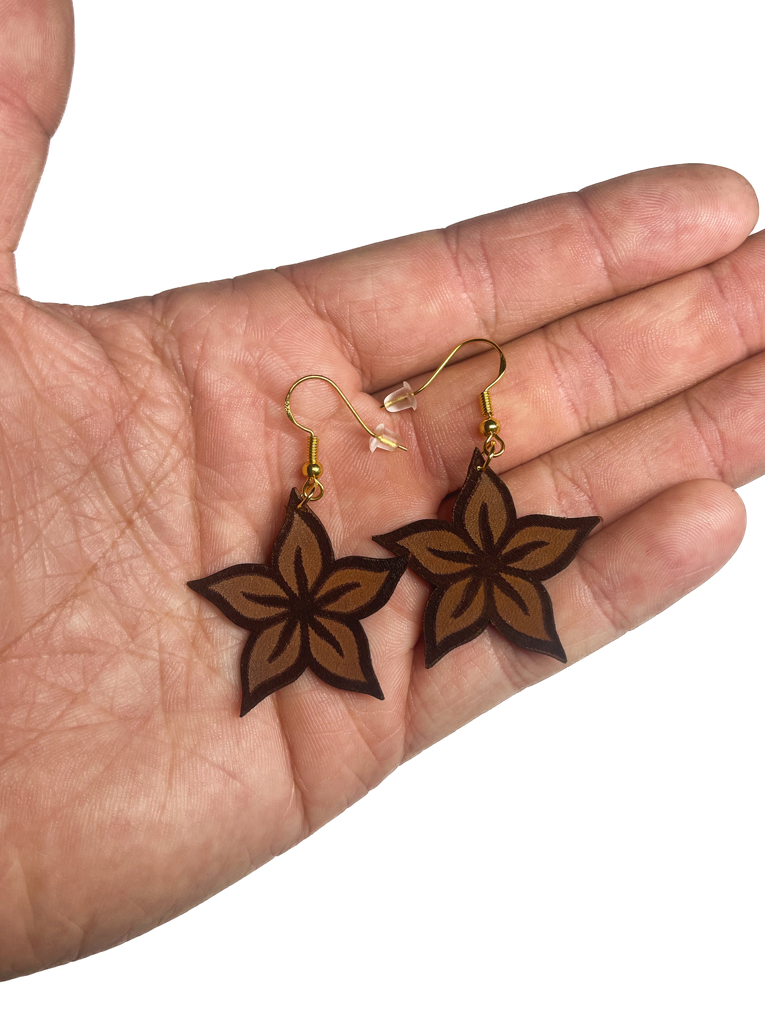 Leather Motif Earrings