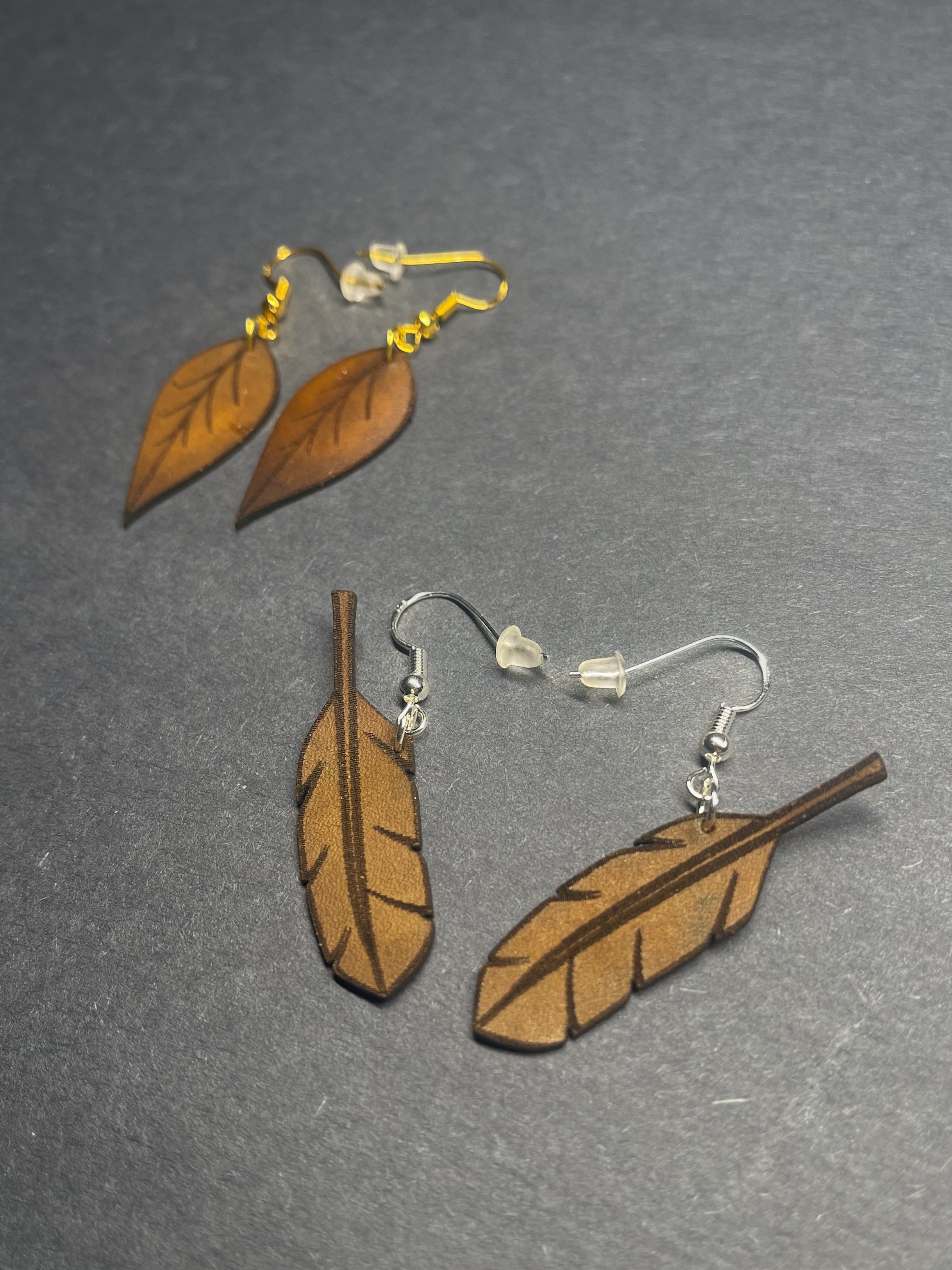Leather Motif Earrings