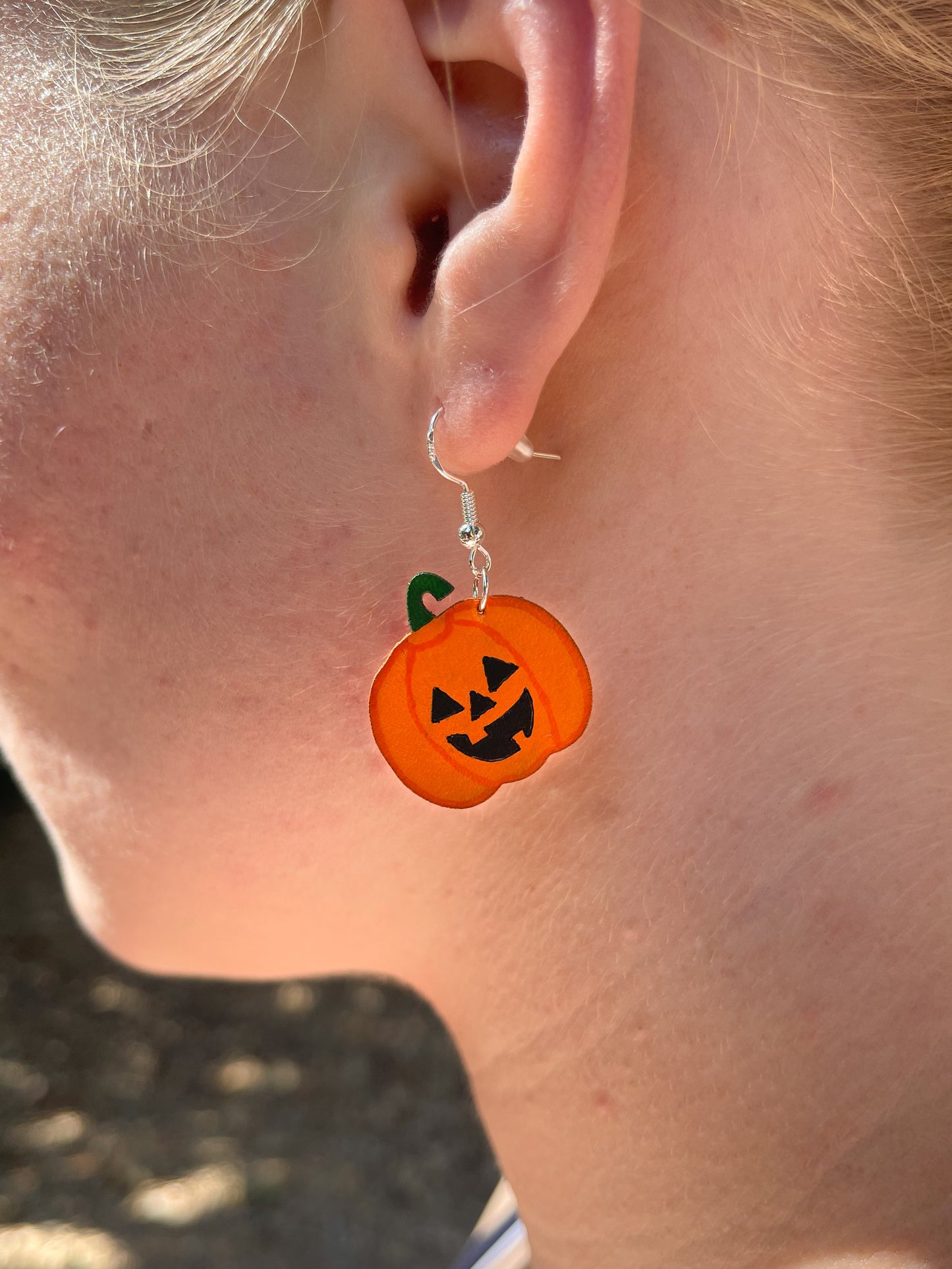Halloween Leather Earrings