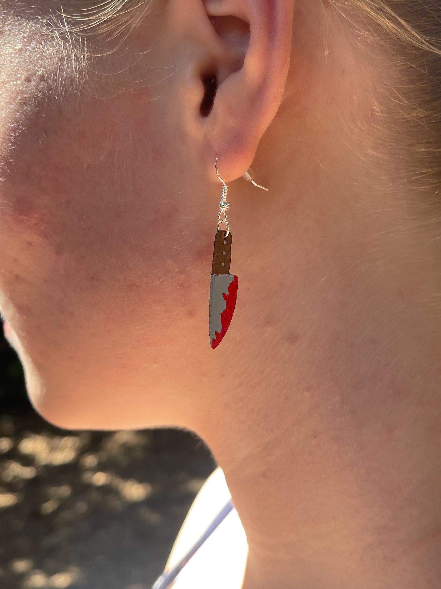 Halloween Leather Earrings