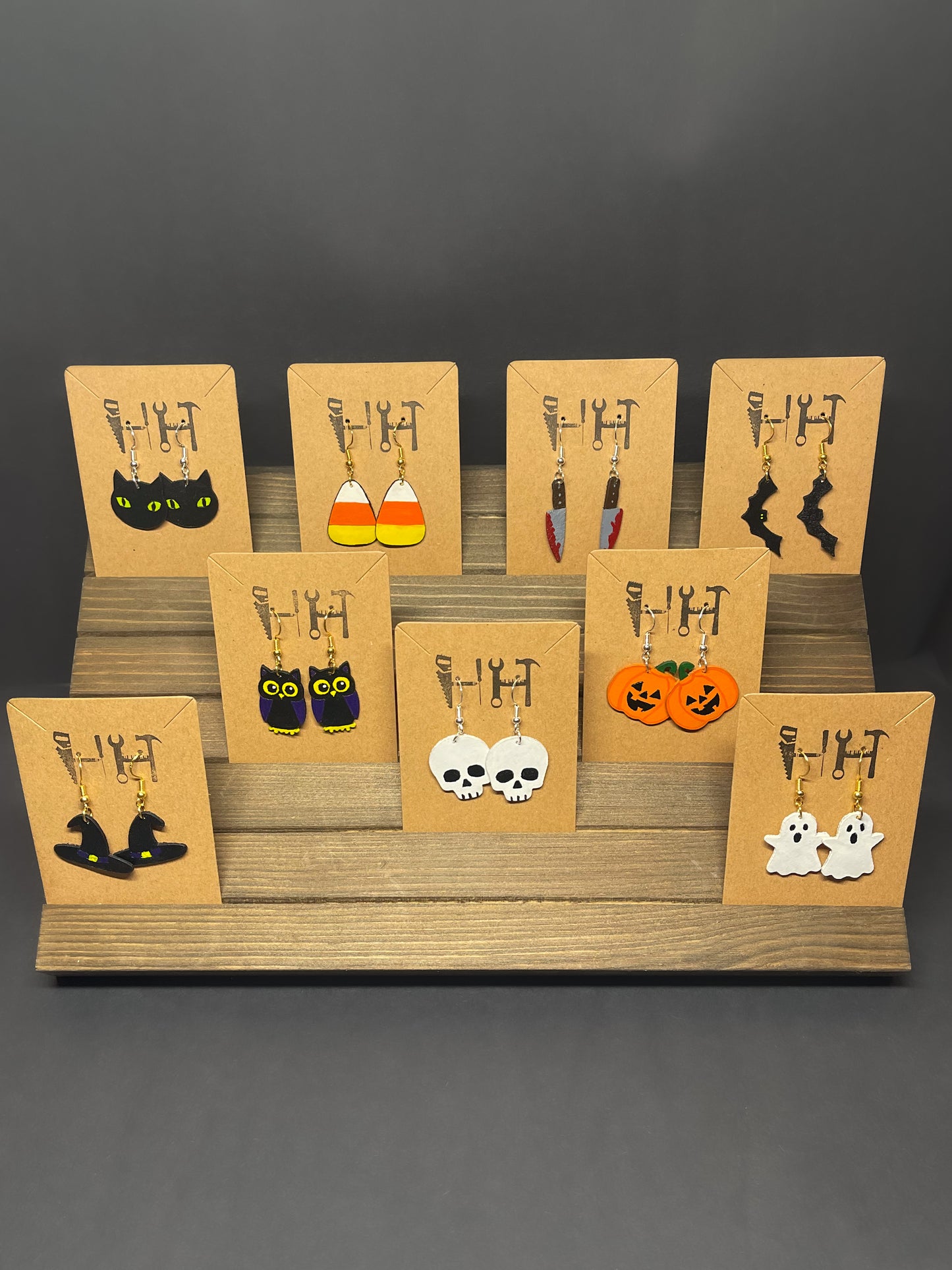 Halloween Leather Earrings