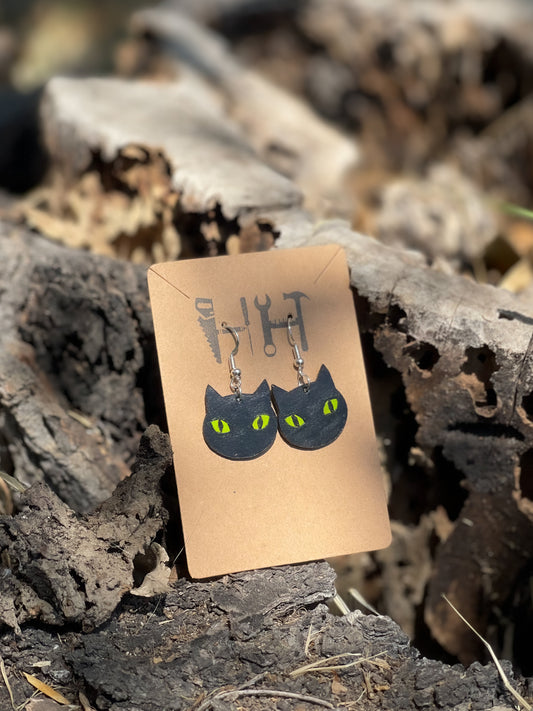 Halloween Leather Earrings
