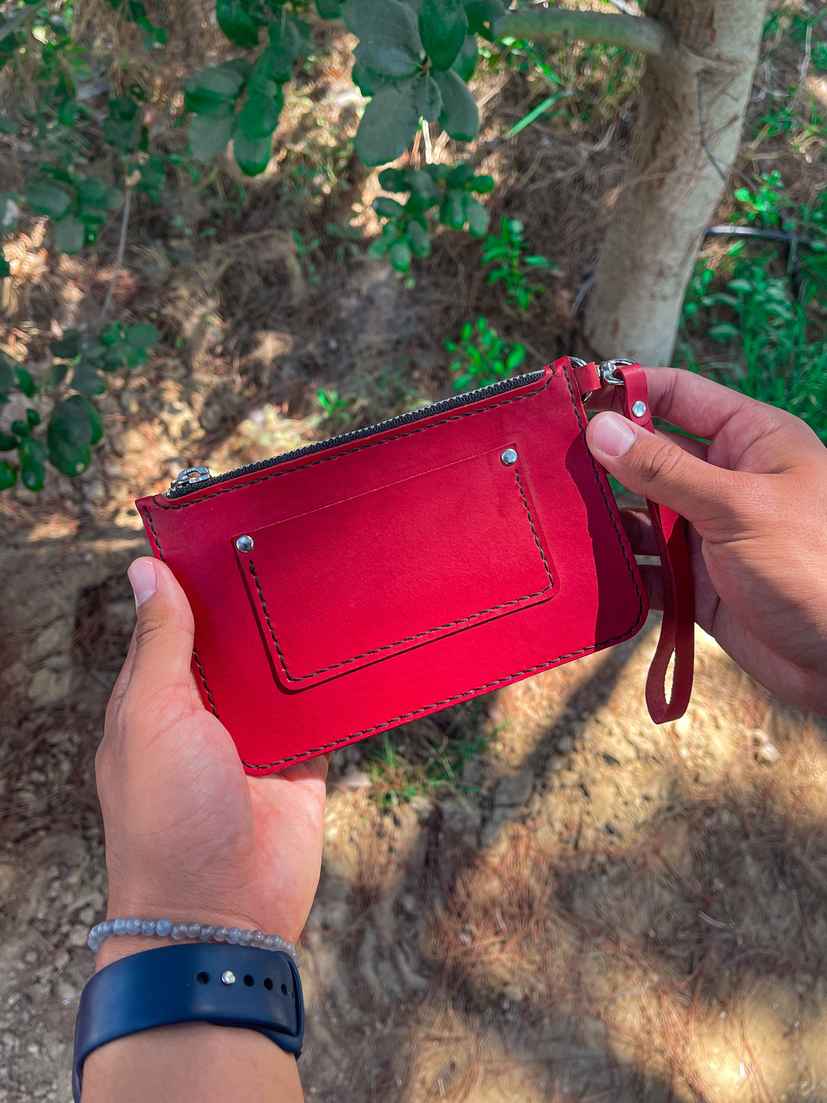 Leather Wristlet Wallet