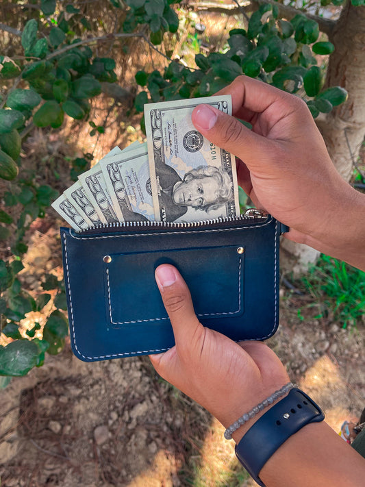 Leather Wristlet Wallet