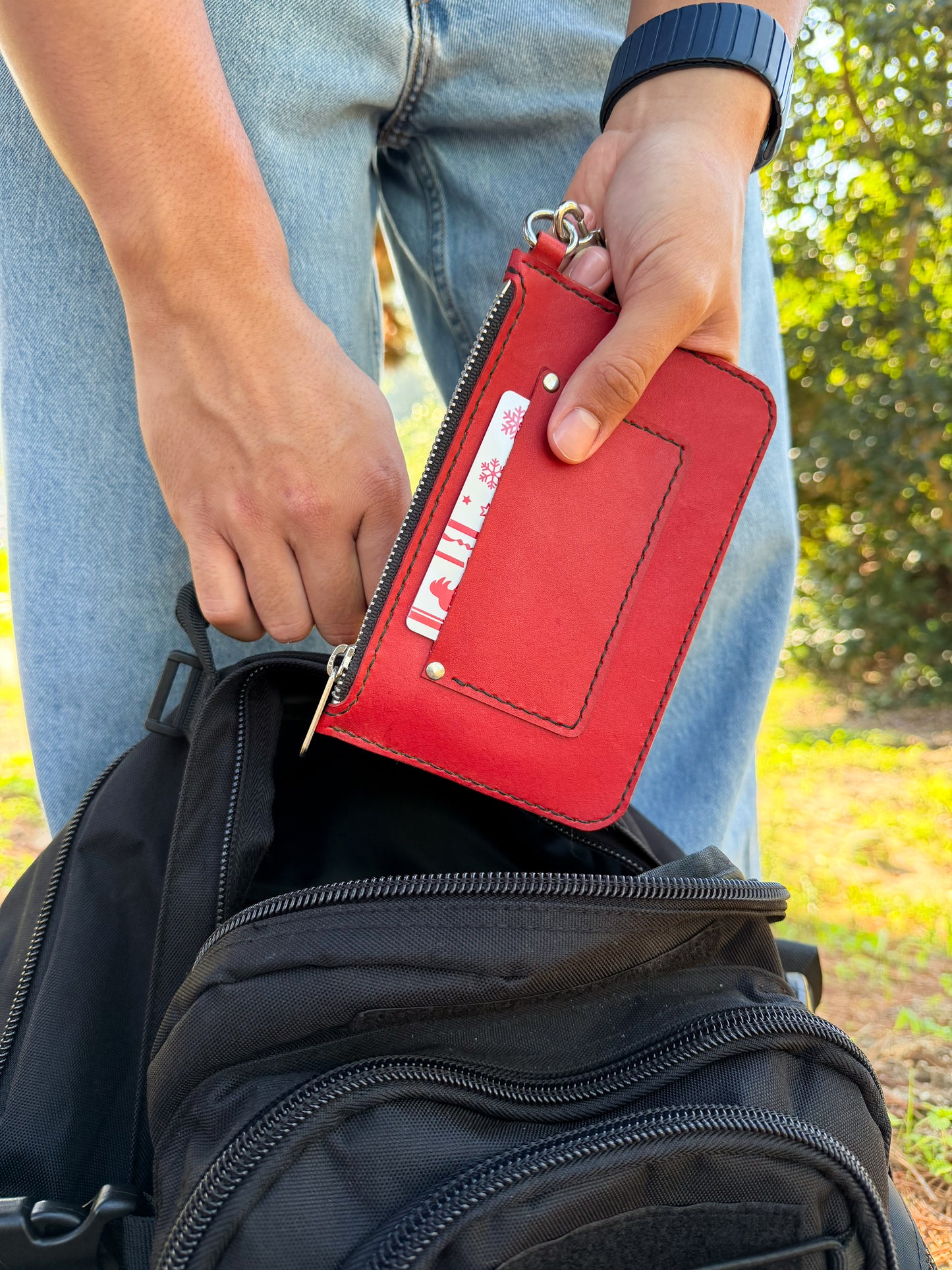 Leather Wristlet Wallet