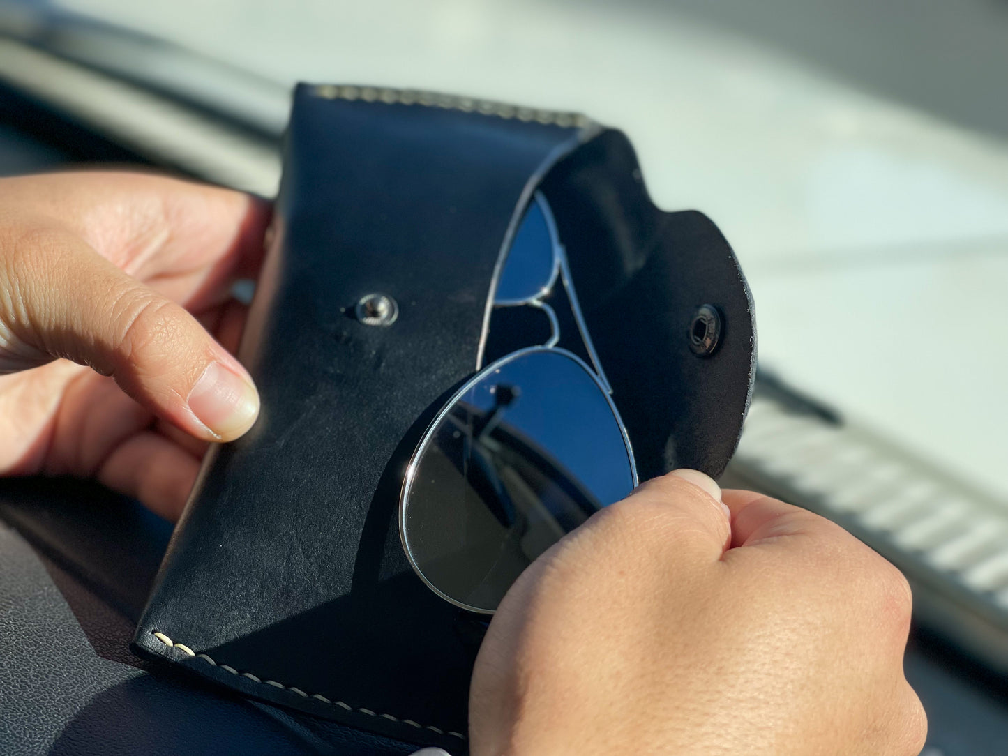 Leather Glasses Case