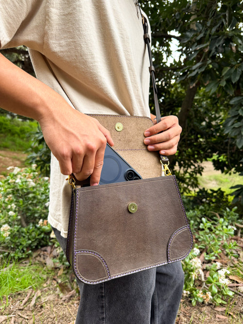 Classic Leather Crossbody Bag