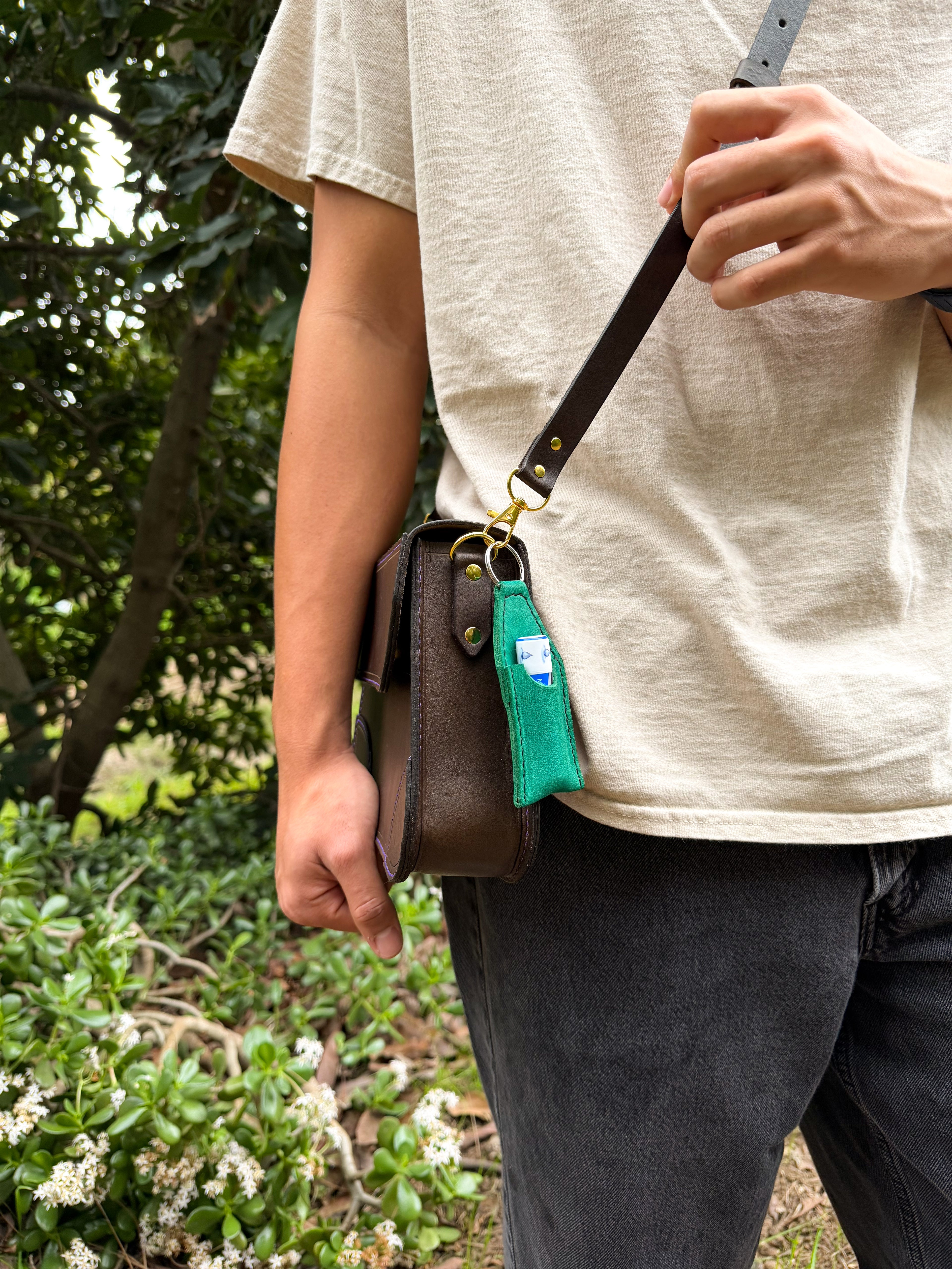 Classic Leather Crossbody Bag