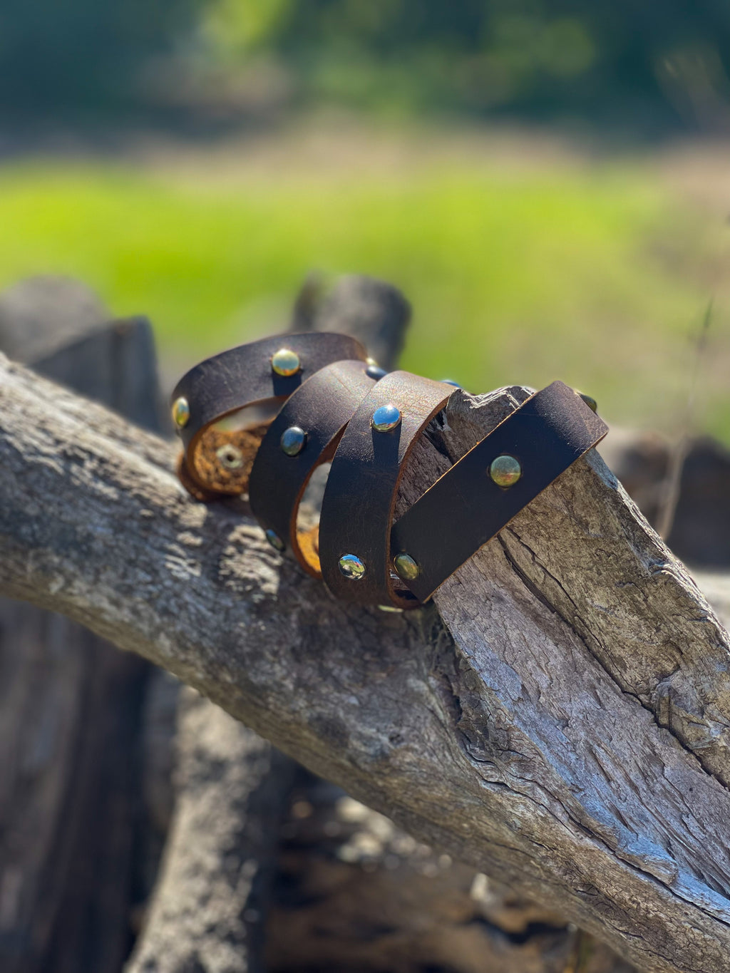 Studded Leather Bracelet