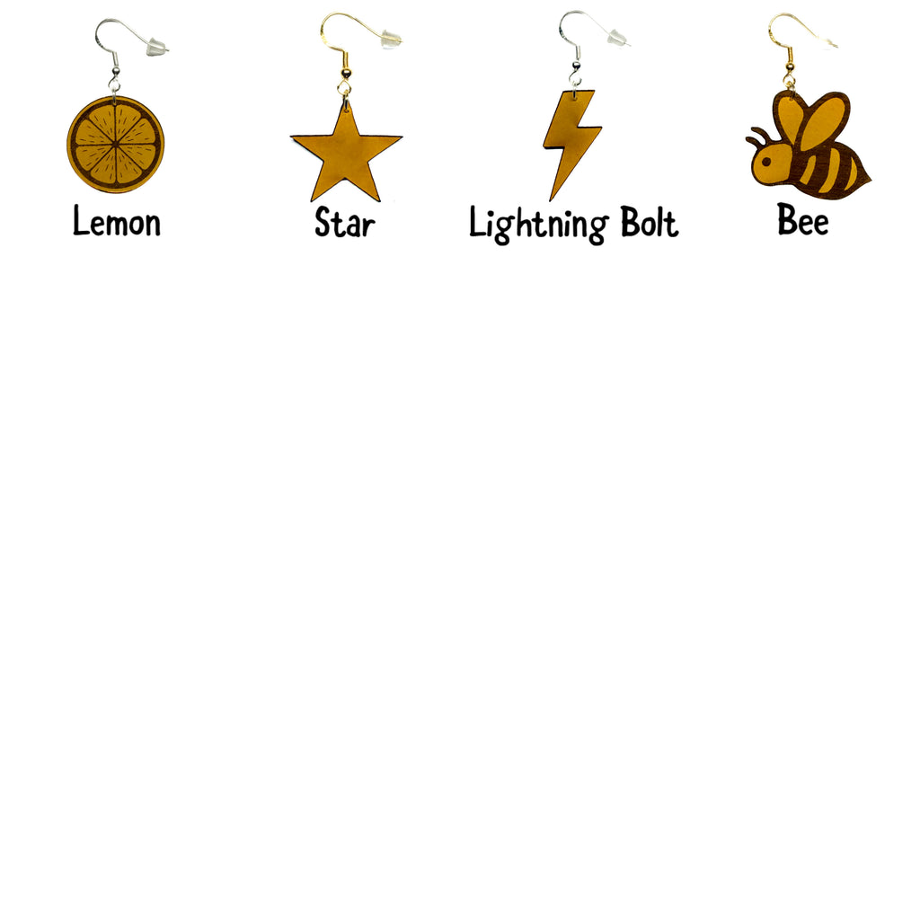 Leather Motif Earrings